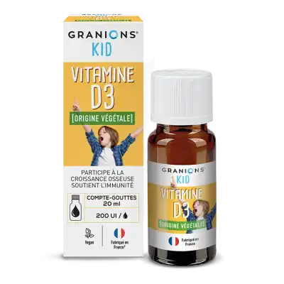 Granions Kid Vitamine D3 Solution Buvable Fl Compte-gouttes/20ml à La Lande-de-Fronsac