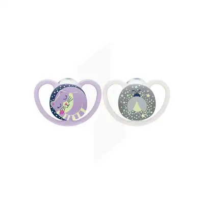 Nuk Space Sucette Silicone 6-18mois Mouton/ciel B/2 à Pau