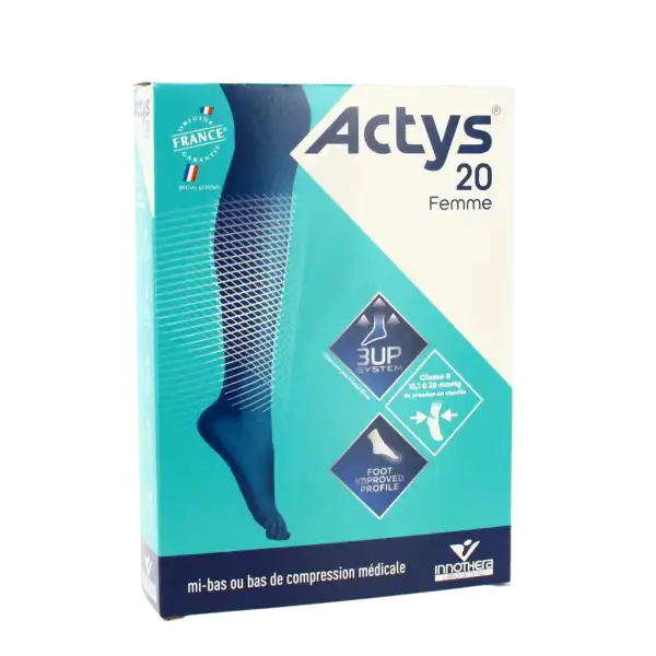 Actys 20 Bas Autofix Pf Femme Noir T1n