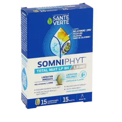 Santé Verte Somniphyt Total Nuit Lp 8h 1,9mg Comprimés B/15 à VALENCE