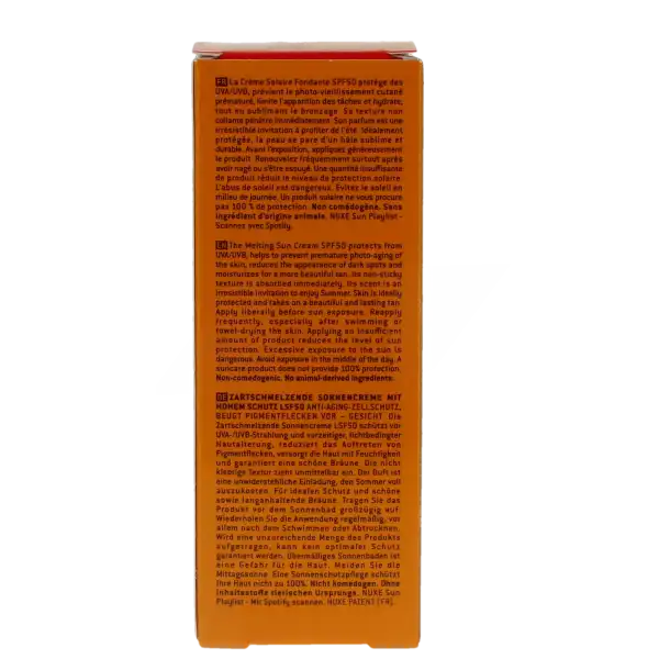 Nuxe Sun Crème Fondante Haute Protection Spf50 50 Ml
