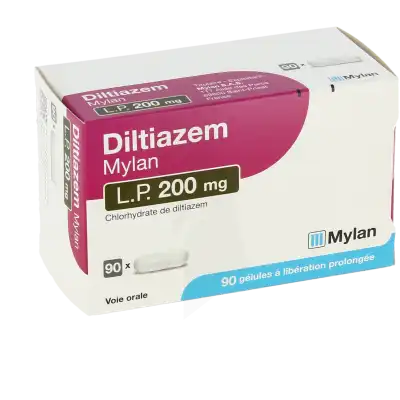 DILTIAZEM VIATRIS LP 200 mg, gélule à libération prolongée