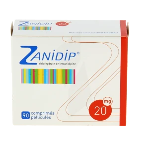 Zanidip 20 Mg, Comprimé Pelliculé