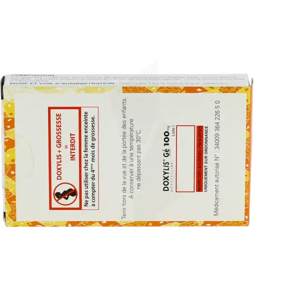 Doxylis 100 Mg, Comprimé Sécable
