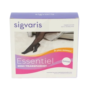 Sigvaris Essentiel Semi-transparent Chaussettes  Femme Classe 2 Naturel X Large Normal