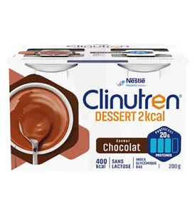 Clinutren Dessert 2.0 Kcal Nutriment Chocolat 4 Cups/125g