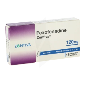 Fexofenadine Zentiva 120 Mg, Comprimé Pelliculé