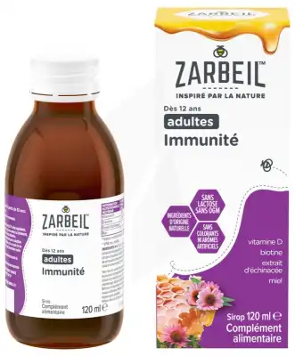 Zarbeil Sirop Immunité Adulte Fl/120ml à Libourne