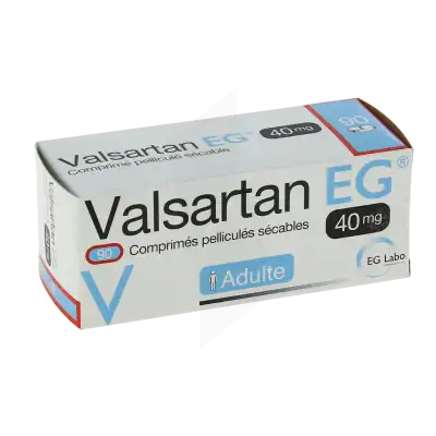 Valsartan Eg 40 Mg, Comprimé Pelliculé Sécable à TOULOUSE