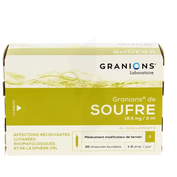 Granions De Soufre 19,5 Mg/2 Ml, Solution Buvable