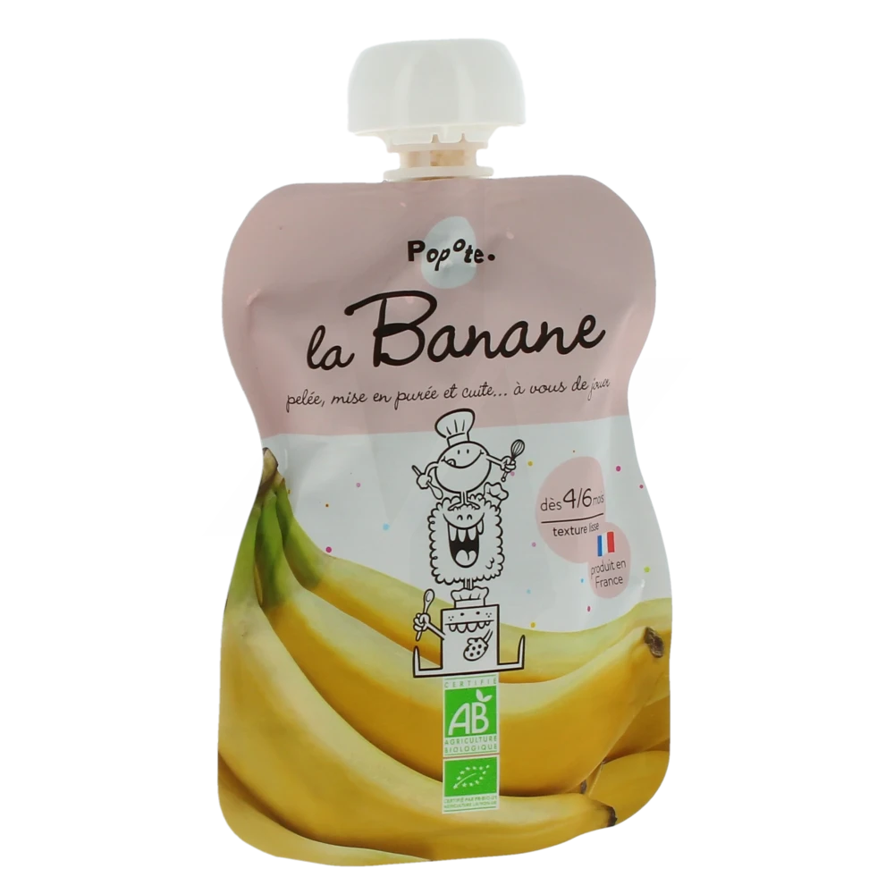 Popote Banane Bio Gourde De 120 G
