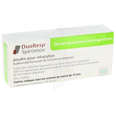 Duoresp Spiromax 160 Microgrammes/4,5 Microgrammes, Poudre Pour Inhalation à LIVRON-SUR-DROME
