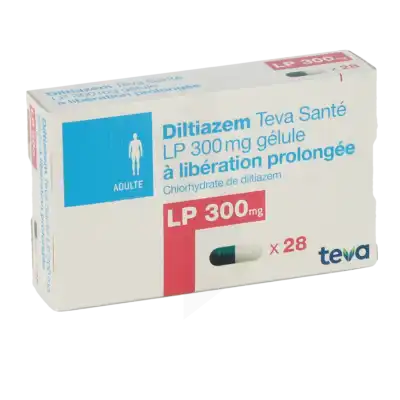 DILTIAZEM TEVA SANTE LP 300 mg, gélule à libération prolongée