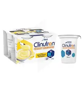 Clinutren Dessert Gourmand Nutriment Vanille 4 Cups/125g à Bletterans