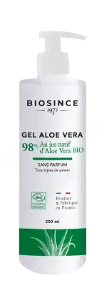 Biosince 1975 Gel Aloé Vera 98% Bio Sans Parfum 200ml à HEROUVILLE ST CLAIR