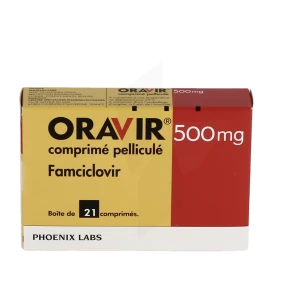 Oravir 500 Mg, Comprimé Pelliculé