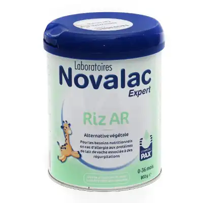 Novalac Expert Riz Ar Lait En Poudre 0 à 36mois B/800g à Mûrs-Erigné