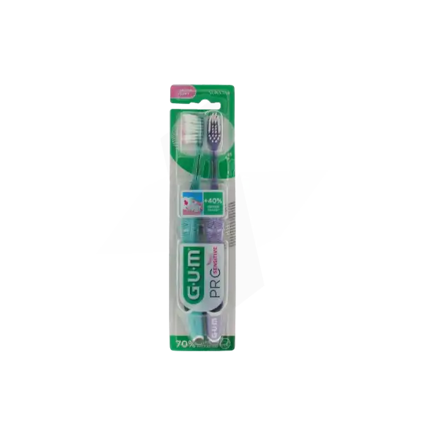 Gum Pro Sensitive Brosse Dents Ultra-souple Duo Pack