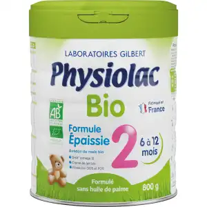 Physiolac Bio 2 Epaissie Lait Pdre B/800g à Poitiers
