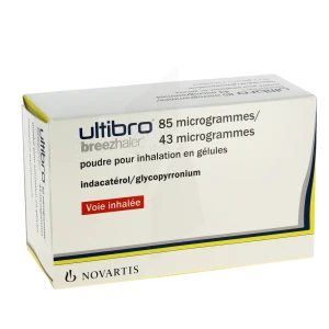Ultibro Breezhaler 85 Microgrammes/43 Microgrammes, Poudre Pour Inhalation En Gélule