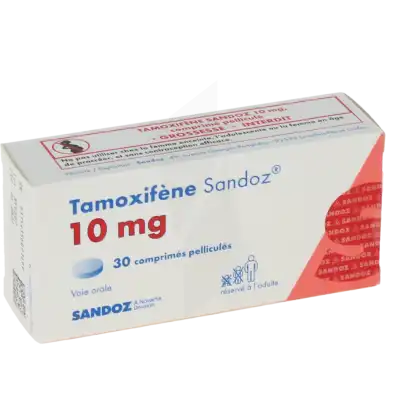 TAMOXIFENE SANDOZ 10 mg, comprimé pelliculé