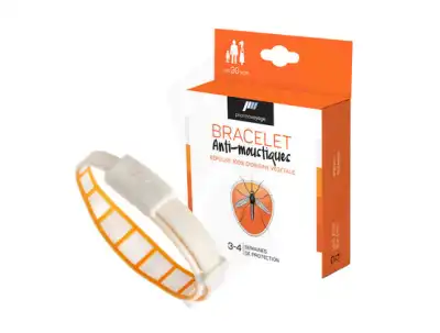 Pharmavoyage Bracelet Répulsif Origine Végétale Anti-moustique Orange à OULLINS