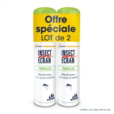 Insect Ecran Familles Lotion Répulsif Peau 2sprays/100ml à ODOS