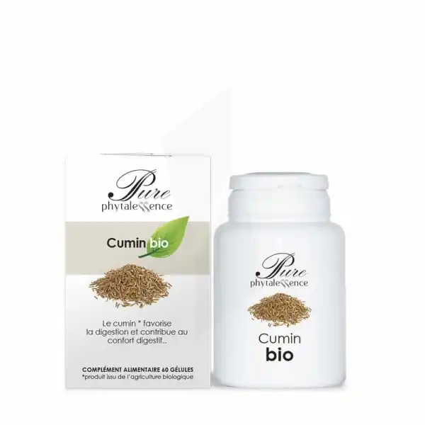 Phytalessence Pure Poudre De Cumin Bio 60 Gélules