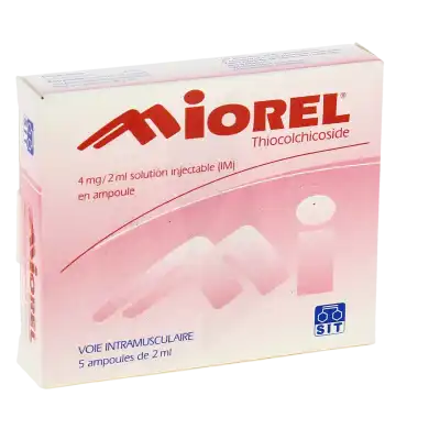 MIOREL 4 mg/2 ml, solution injectable (IM) en ampoule