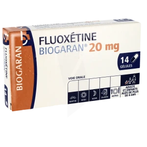 Fluoxetine Biogaran 20 Mg, Gélule