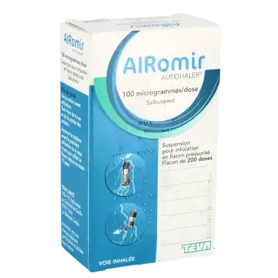 Airomir Autohaler 100 Microgrammes/dose, Suspension Pour Inhalation En Flacon Pressurisé à MONTEUX