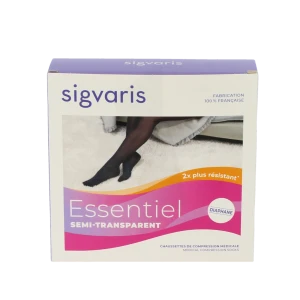 Sigvaris Essentiel Semi-transparent Chaussettes  Femme Classe 2 Marine Medium Normal