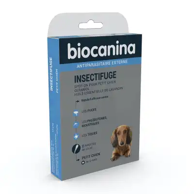 Biocanina Insectifuge Spot-on Solution Externe Petit Chien 2 Pipettes à VITROLLES