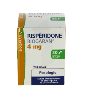 Risperidone Biogaran 4 Mg, Comprimé Pelliculé Sécable