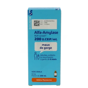 Alfa-amylase Bgr Conseil 200 U.ceip/ml, Sirop