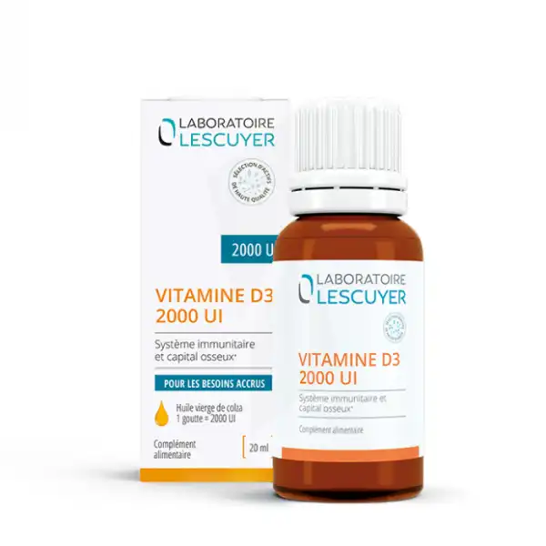 Lescuyer Vitamine D3 2000ui Fl/20ml