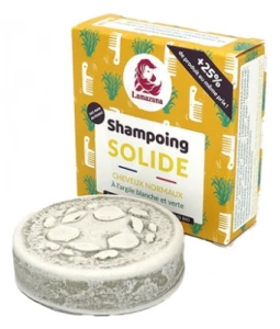 Lamazuna Shampoing Solide Cheveux Normaux À L’argile Blanche/verte Avec He - 70 Gr