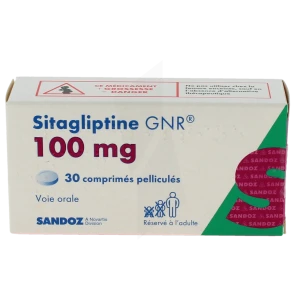 Sitagliptine Gnr 100 Mg, Comprimé Pelliculé
