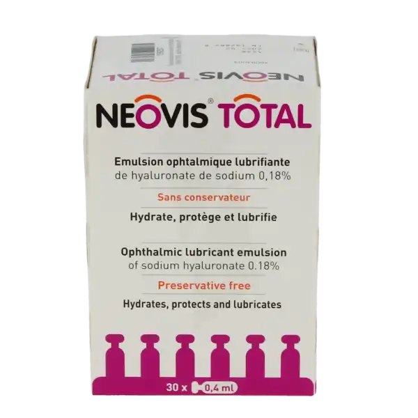 Neovis Total Solution Ophtalmique Lubrifiante Pour Instillation Oculaire 30 Unidose 0,4ml