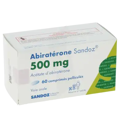 ABIRATERONE SANDOZ 500 mg, comprimé pelliculé