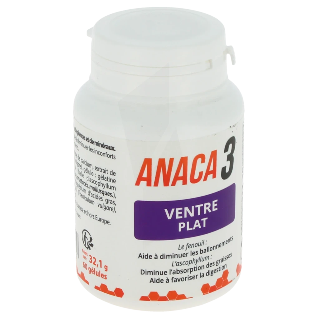 Anaca3 Ventre Plat Gélules B/60