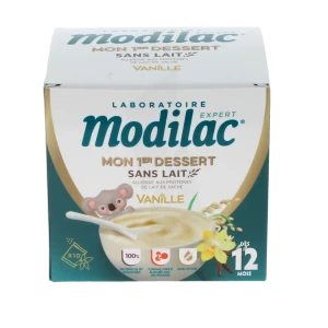 Modilac Mon 1er Dessert Sans Lait Pdr Vanille Dès 12 Mois 10sachets/18.6g