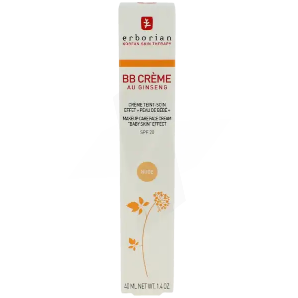 Erborian Bb Crème Au Ginseng Nude T/40ml
