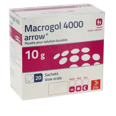 Macrogol 4000 Arrow 10 G, Poudre Pour Solution Buvable En Sachet à TOULOUSE