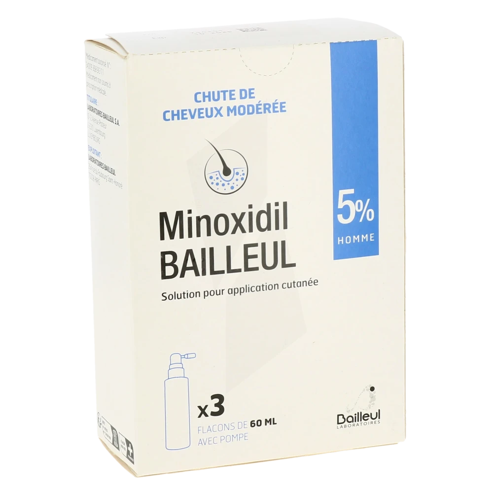 Minoxidil Bailleul 5 %, Solution Pour Application Cutanée