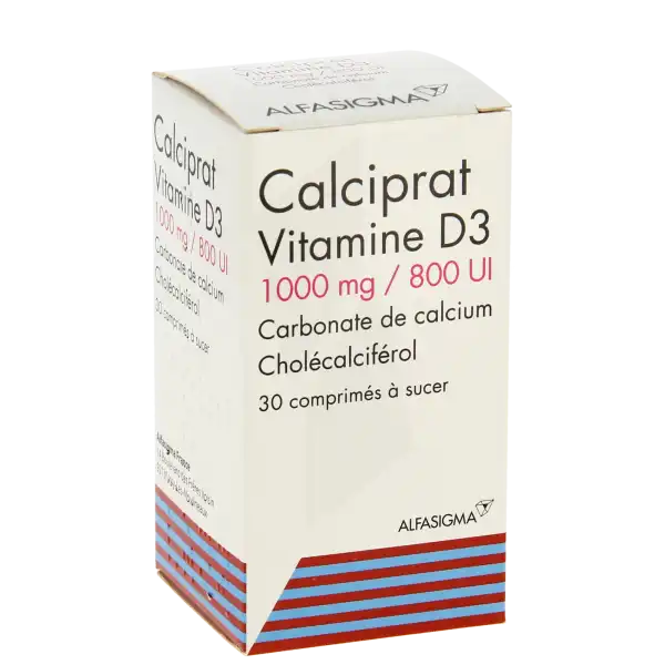 Calciprat Vitamine D3 1000 Mg/800 Ui, Comprimé à Sucer