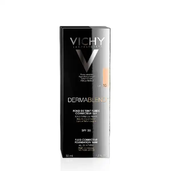 Vichy Dermablend Fond De Teint Fluide Correcteur Teinte N°15 Opal Tube/30ml