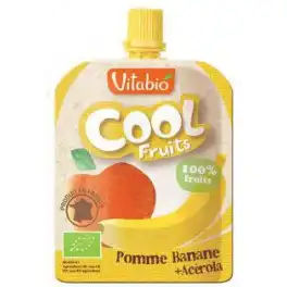 Vitabio Cool Fruits Compote Pomme Banane Gourde/90g à Caumont-sur-Durance