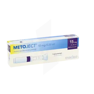 METOJECT 15 mg/0,30 ml, solution injectable en stylo prérempli