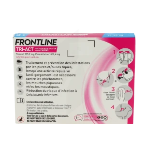 Frontline Tri-act Solution Pour Spot-on Pour Chiens 10 - 20 Kg, Solution Pour Spot-on